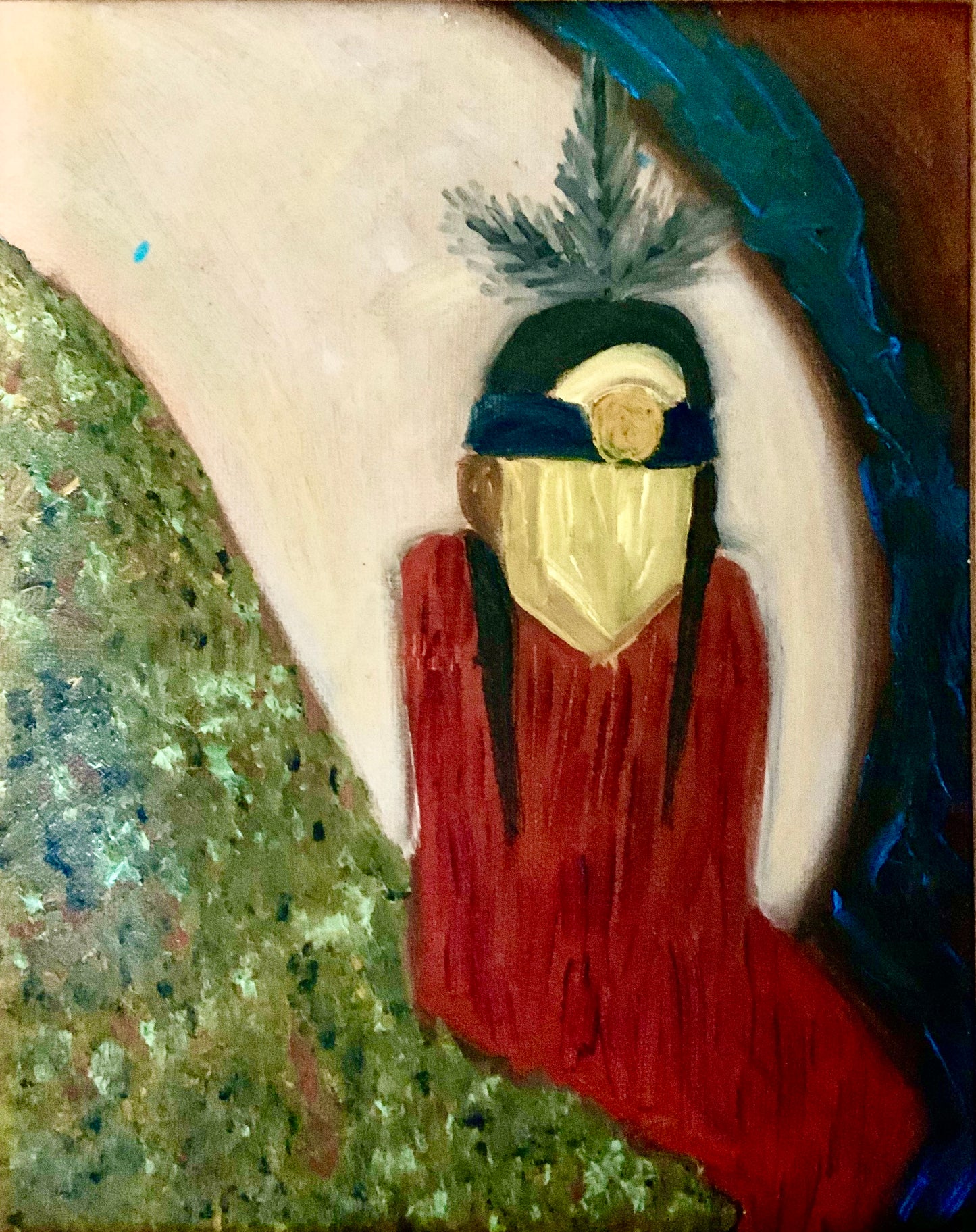 Framed Canvas - Young Brave